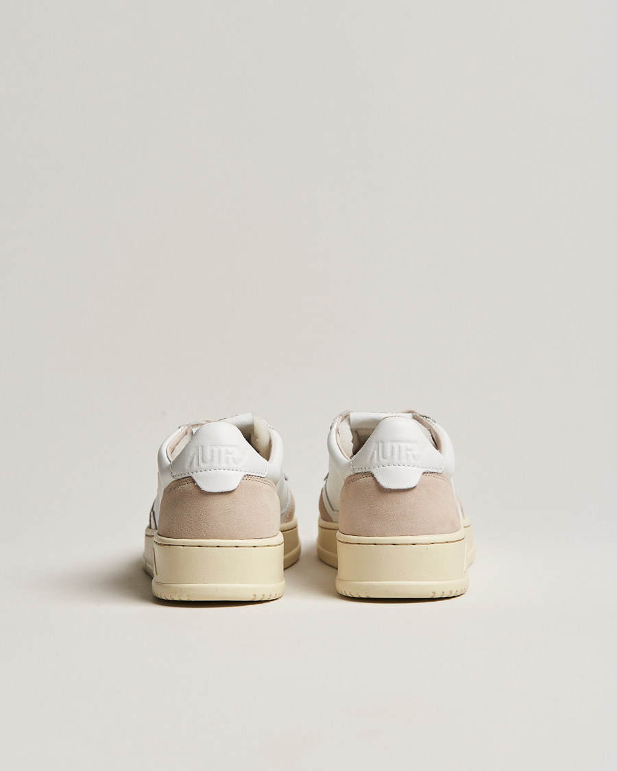 Herren | Autry Medalist Low Leather/Suede Sneaker White | Autry | Medalist Low Leather/Suede Sneaker White
