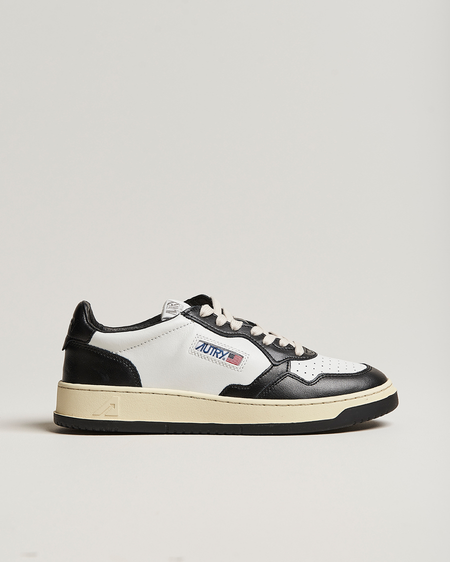 Herren | Sneaker | Autry | Medalist Low Super Soft Goat Leather Sneaker White/Black