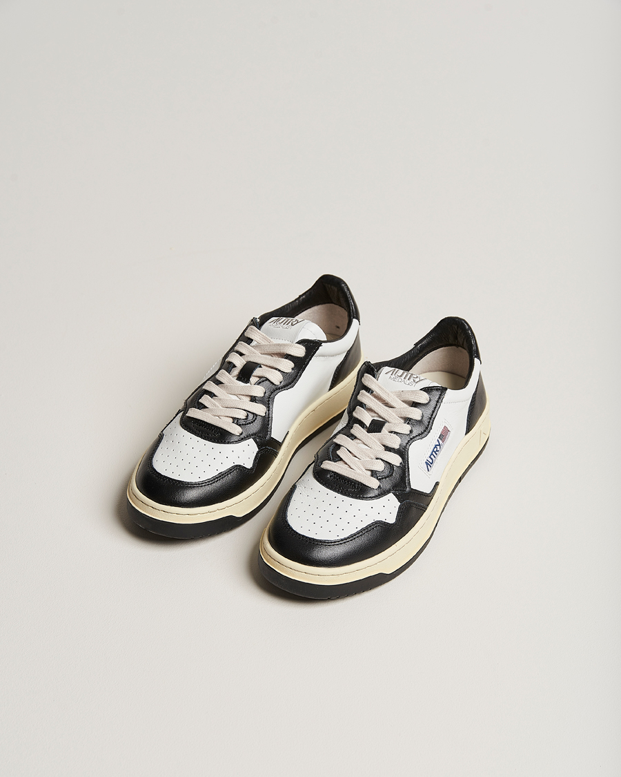 Herren | Sneaker | Autry | Medalist Low Super Soft Goat Leather Sneaker White/Black