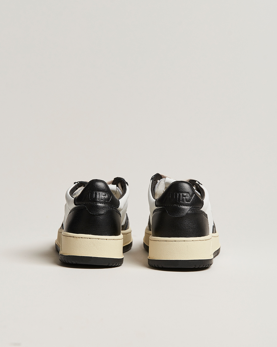 Herren | Sneaker | Autry | Medalist Low Super Soft Goat Leather Sneaker White/Black