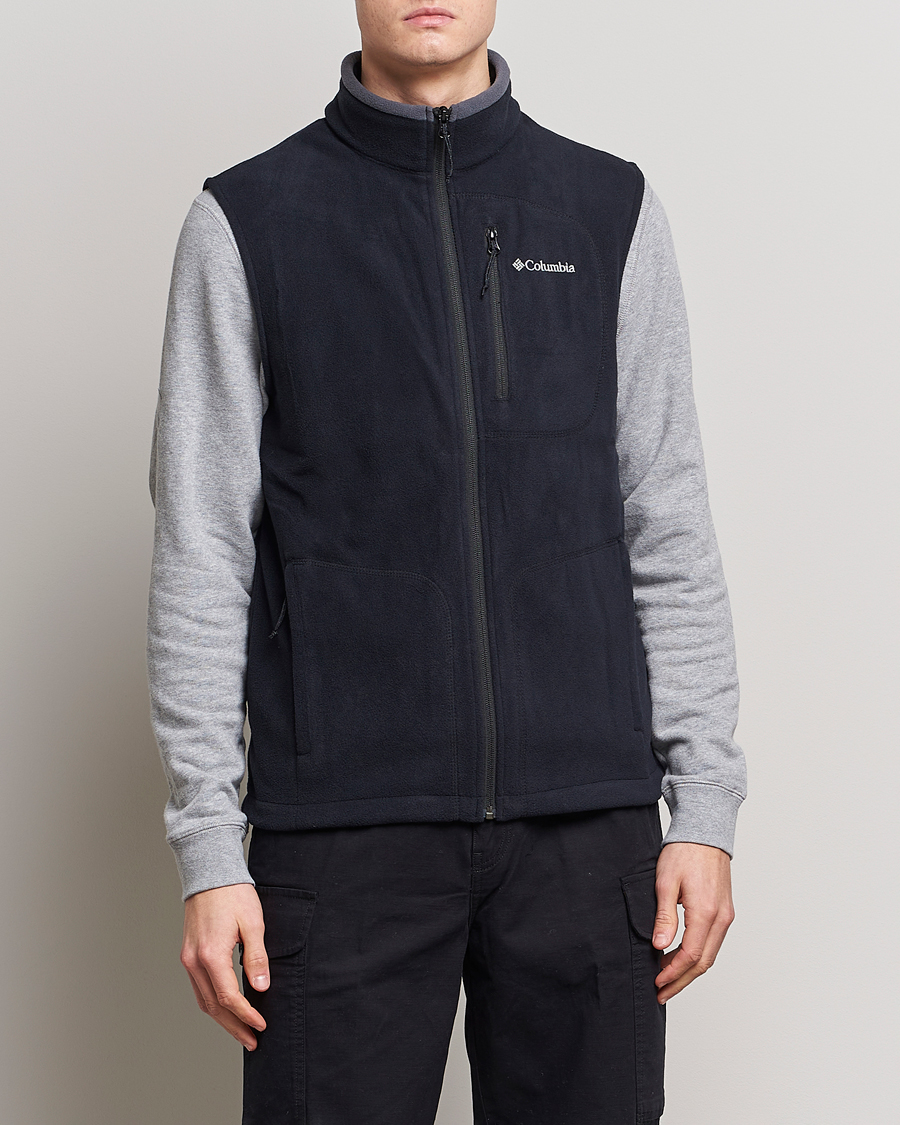 Men | Sweaters & Knitwear | Columbia | Fast Trek Fleece Vest Black