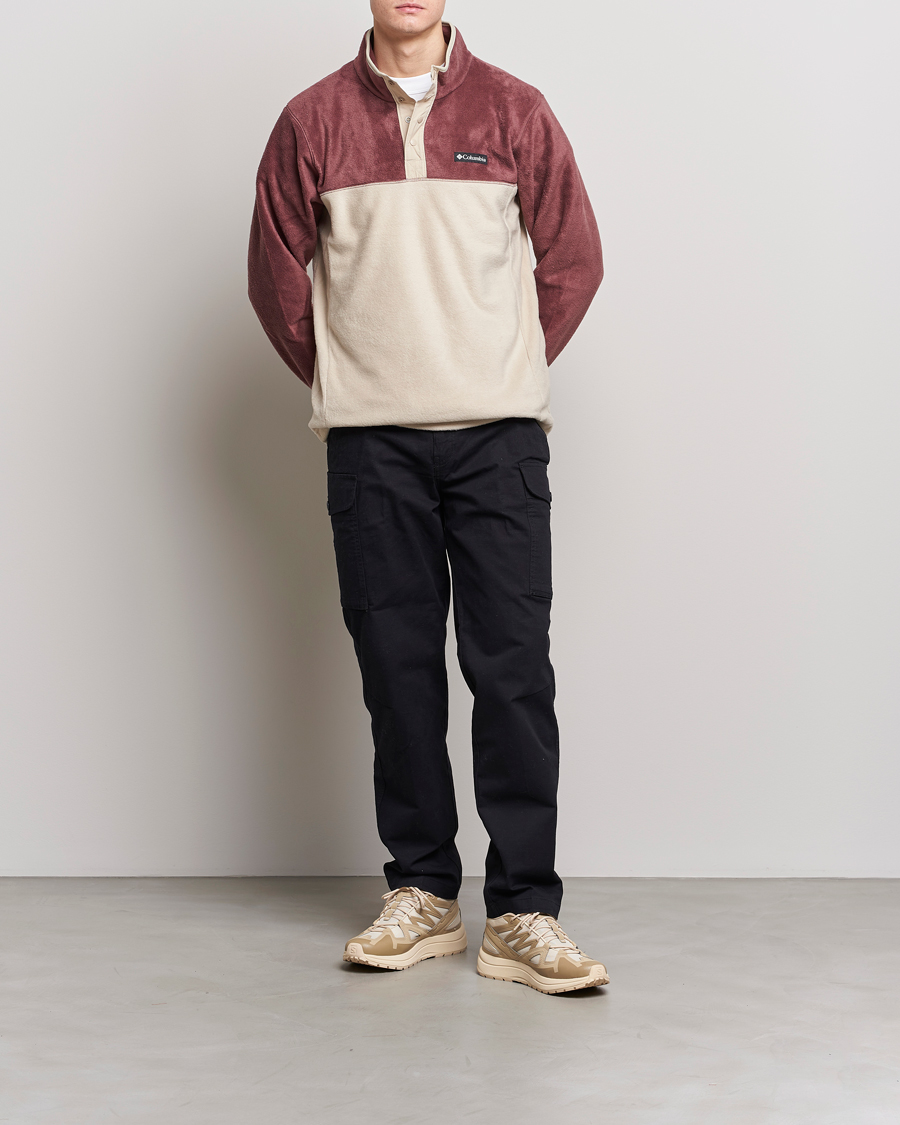 Herren | Pullover | Columbia | Steens Mountain Half Snap 2.0 Fleece Light Raisin