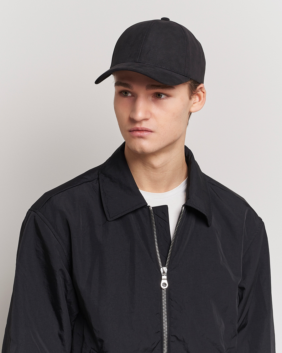 Men | Accessories | Varsity Headwear | Alcantara Baseball Cap Notte Black