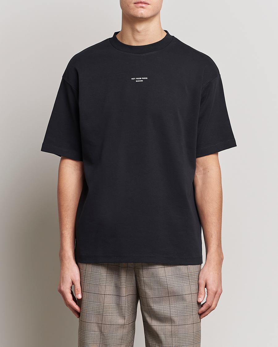 Herren | Schwartze t-shirts | Drôle de Monsieur | Classic NFPM T-Shirt Black