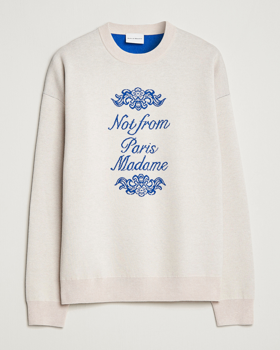 Herren | Pullover | Drôle de Monsieur | Ornaments Jacquard Sweater Beige