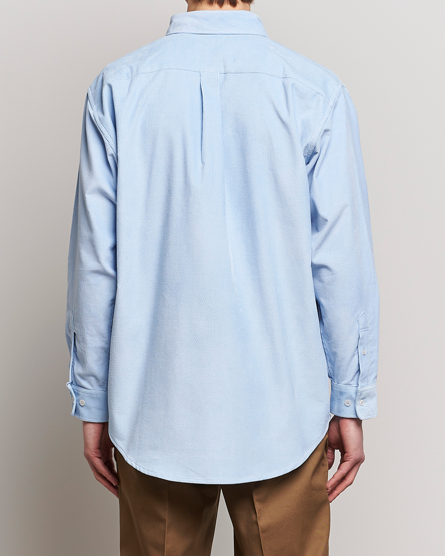 Herren | Hemden | Drôle de Monsieur | Fleur Corduroy Shirt Light Blue