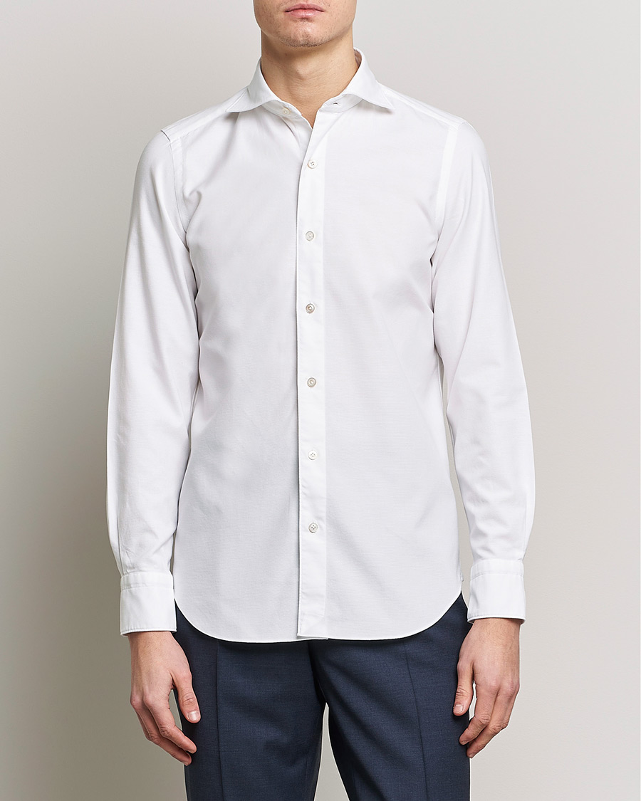 Herren |  | Finamore Napoli | Tokyo Slim Chambray Shirt White