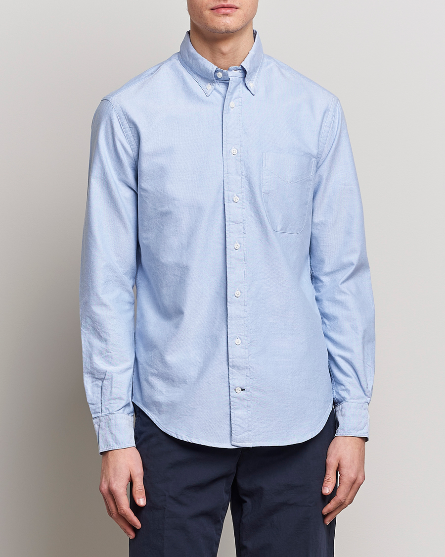 Herren |  | Gitman Vintage | Button Down Oxford Shirt Light Blue