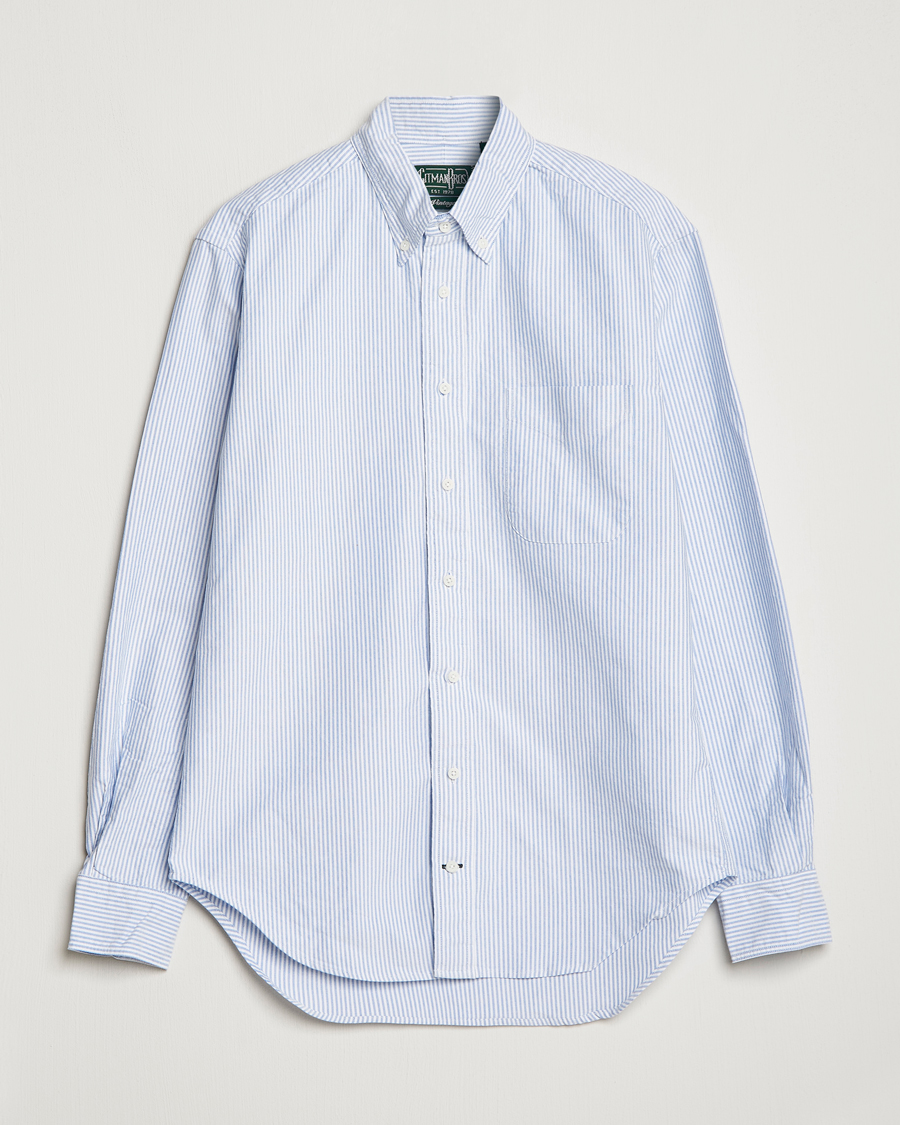 Herren | Hemden | Gitman Vintage | Button Down Oxford Shirt Blue Stripe