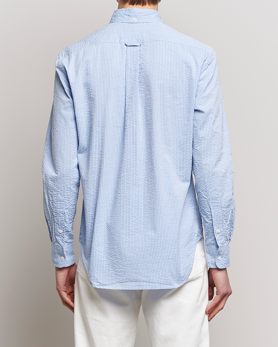 Herren | Hemden | Gitman Vintage | Tonal Seersucker Shirt Light Blue
