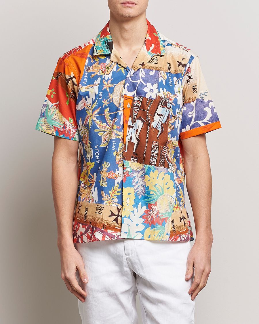 Herren | Kurzarmhemden | Gitman Vintage | Aloha Quilt Camp Shirt Multicolor