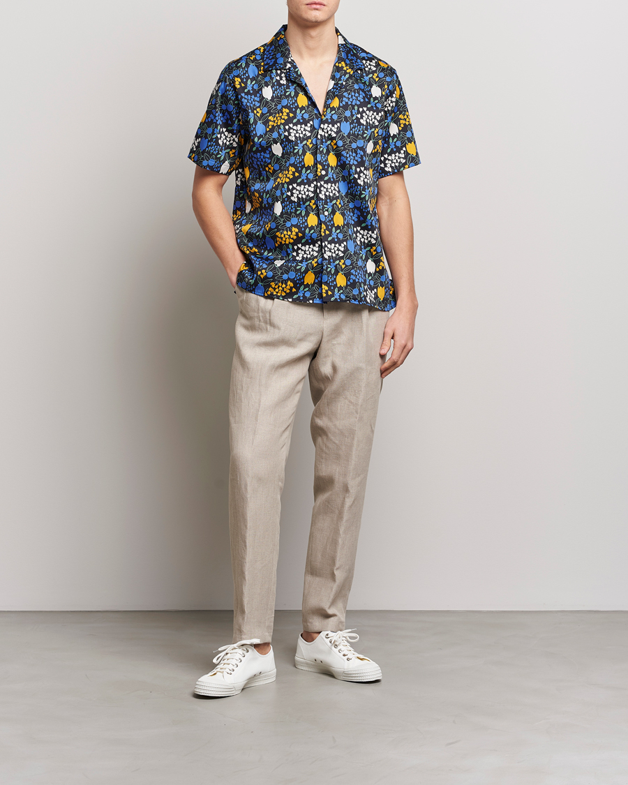 Herren | Hemden | Gitman Vintage | Tulip Fields Camp Shirt Blue