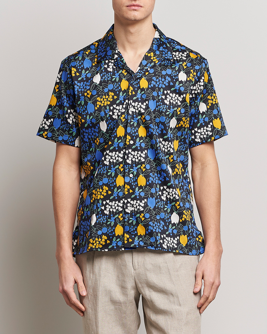 Herren | Hemden | Gitman Vintage | Tulip Fields Camp Shirt Blue