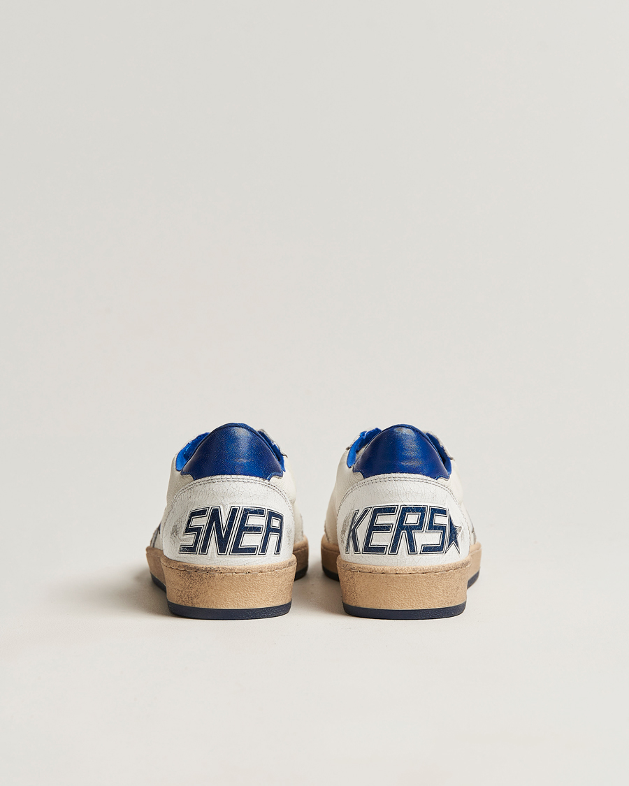 Herren | Golden Goose Deluxe Brand Ball Star Sneakers White/Blue | Golden Goose | Deluxe Brand Ball Star Sneakers White/Blue