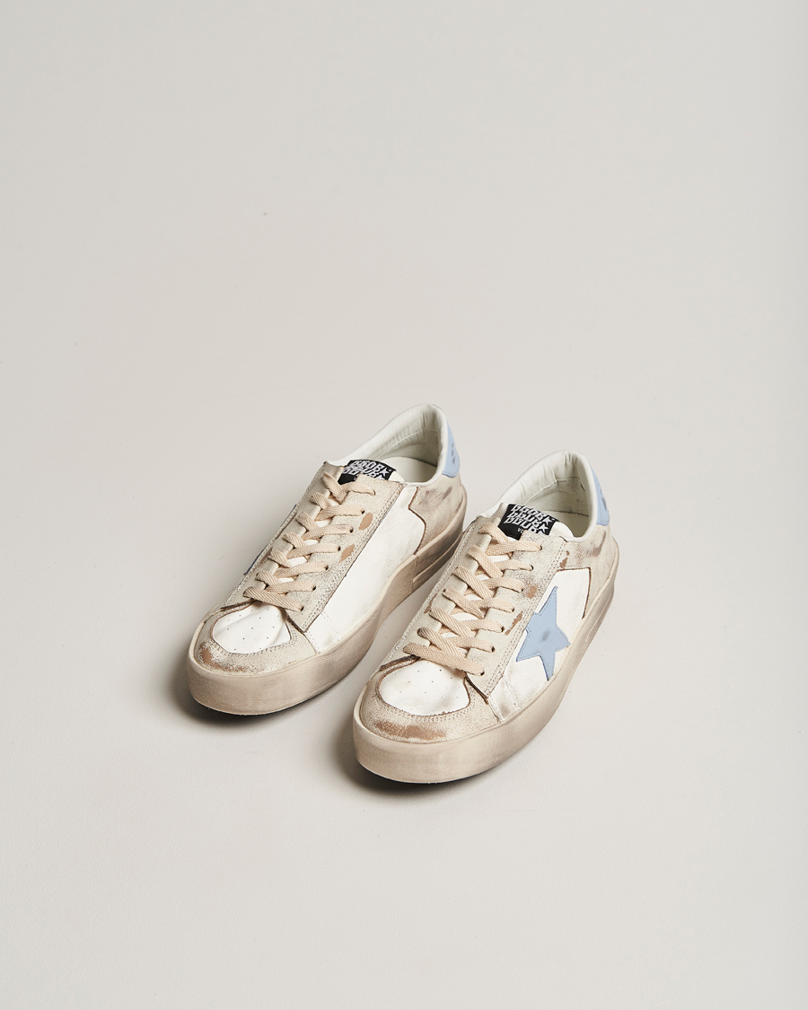 Herren | Luxury Brands | Golden Goose Deluxe Brand | Star Dan Sneakers White/Blue 