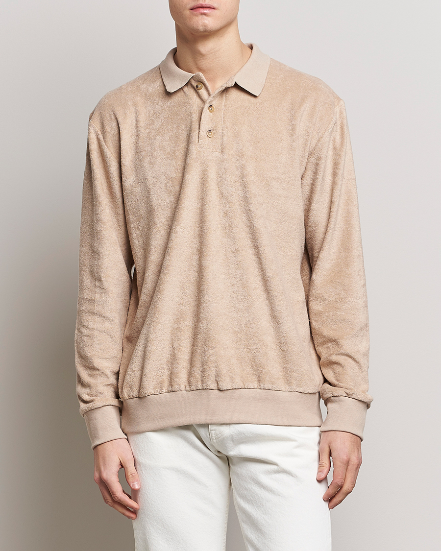 Herren |  | Howlin' | Long Sleeve Terry Polo Cashew
