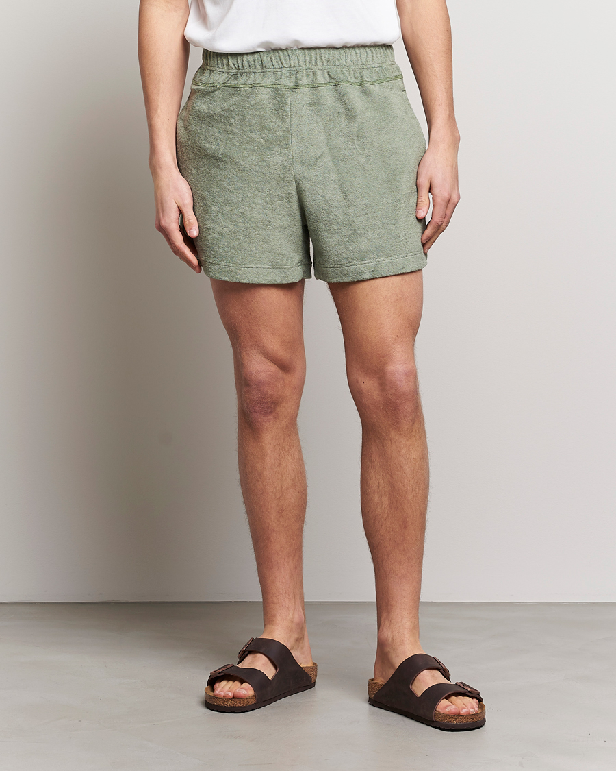 Herren | Shorts | Howlin' | Cotton Blend Terry Shorts Agave