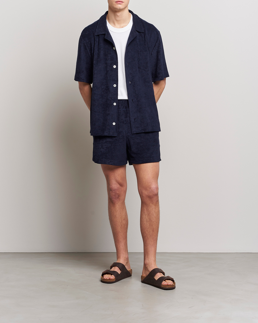 Herren | Shorts | Howlin' | Cotton Blend Terry Shorts Navy