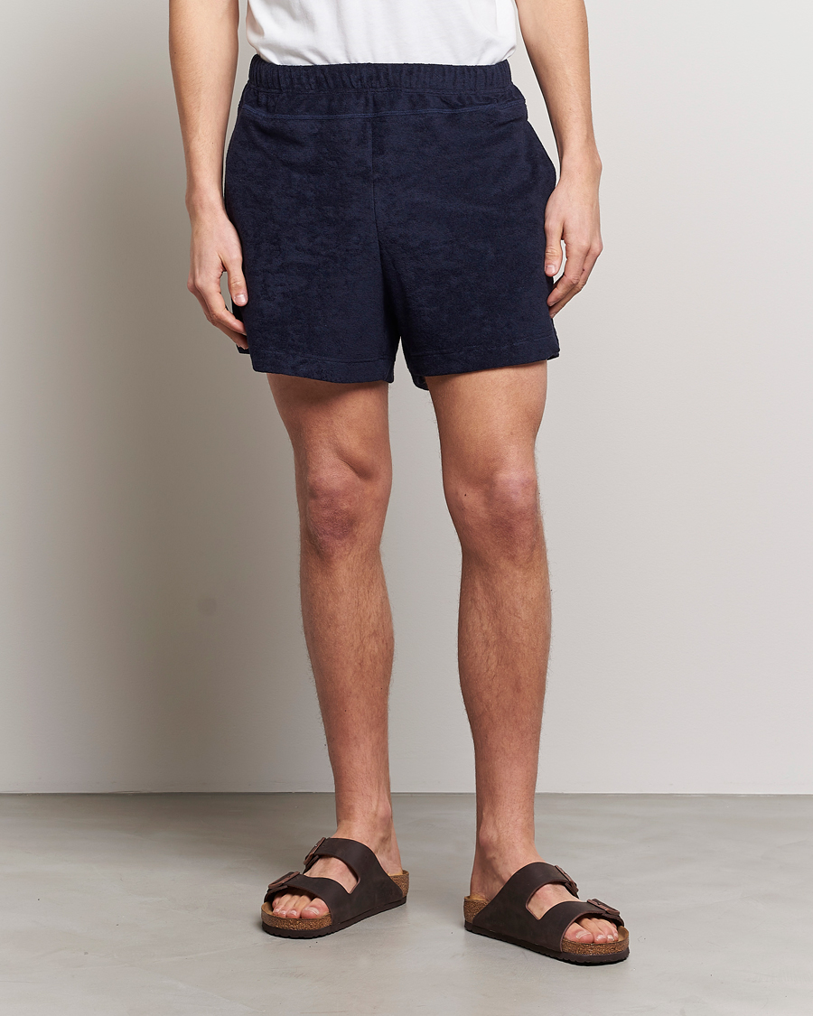 Herren | Shorts | Howlin' | Cotton Blend Terry Shorts Navy