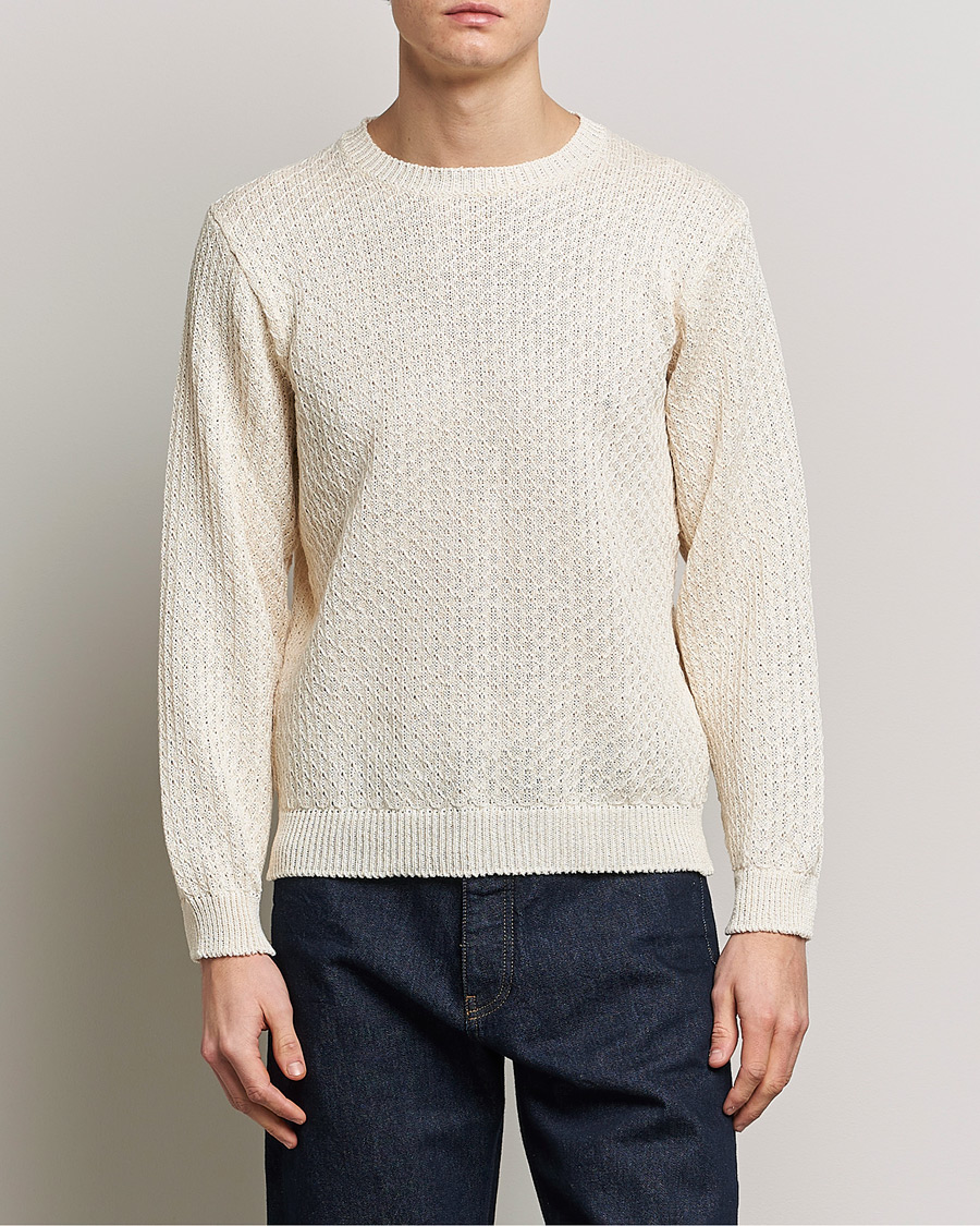 Herren |  | Inis Meáin | Fishnet Linen Sweater Mist