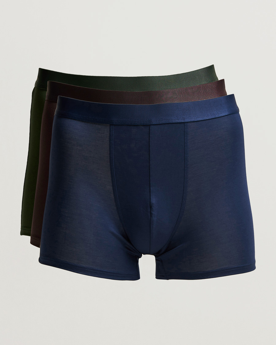 Herren | Unterwäsche | CDLP | 3-Pack Boxer Brief Navy/Army/Brown