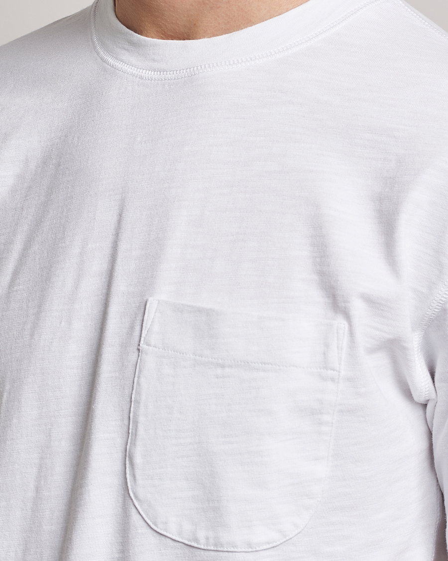 Herren | T-Shirts | Drake's | Cotton Pocket T-Shirt White