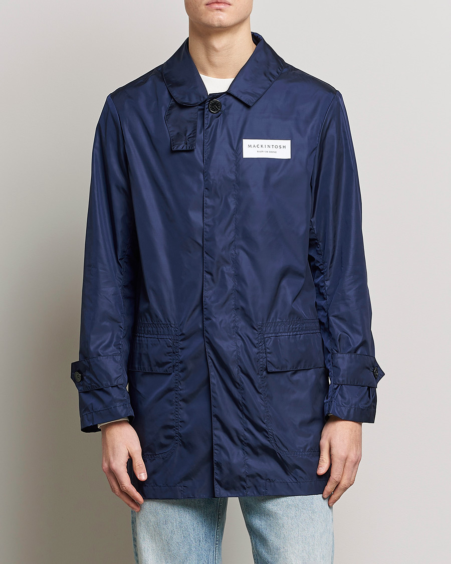 Herren |  | Mackintosh | Rain Shine Torrential A Line Coat Navy