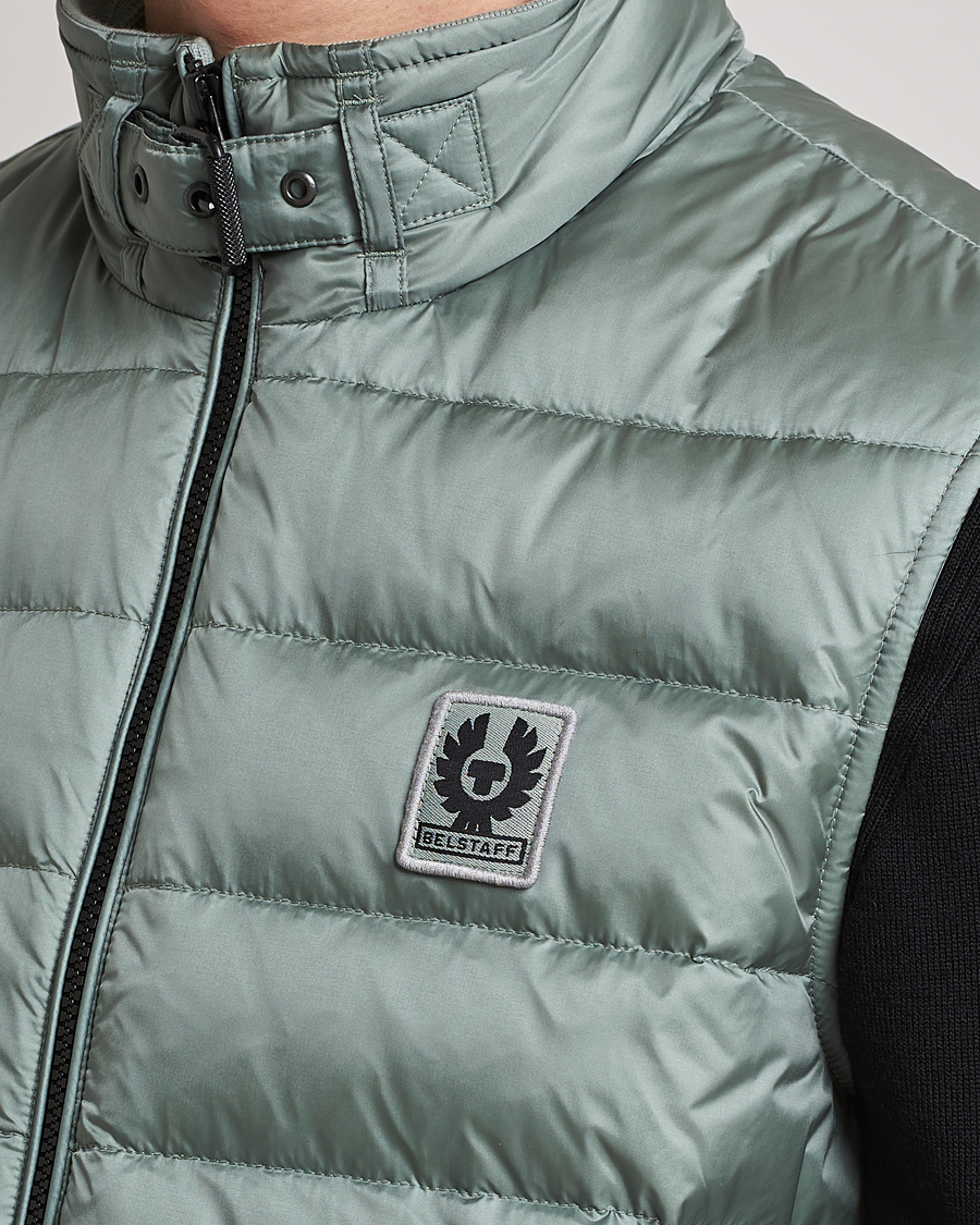 Herren | Westen | Belstaff | Circuit Padded Gilet Steel Green