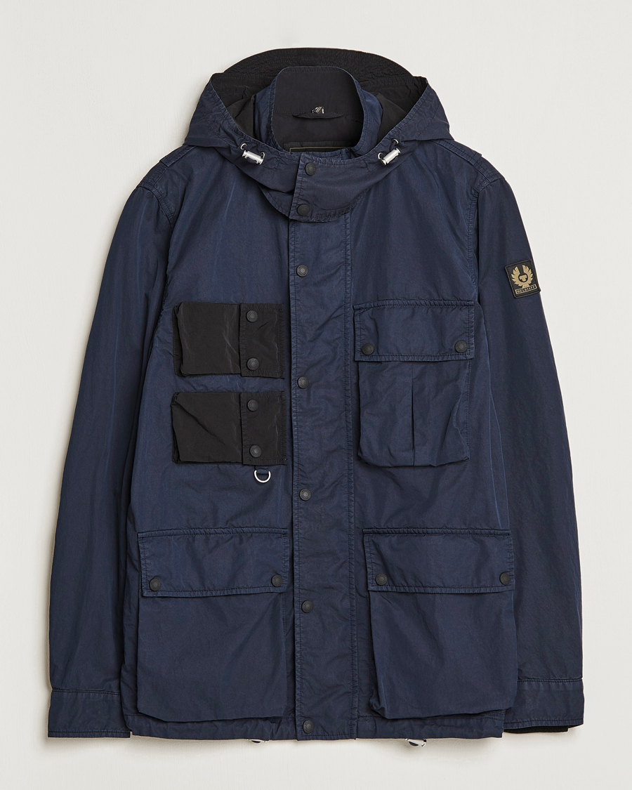 Herren | Jacken | Belstaff | Deploy Cotton/Nylon Field Jacket Dark Ink/Black
