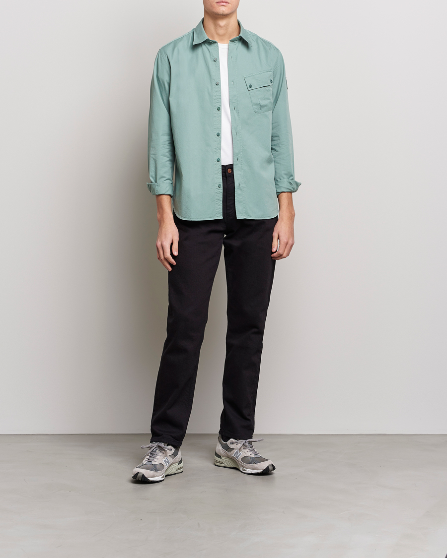 Herren | Hemden | Belstaff | Pitch Cotton Pocket Shirt Steel Green