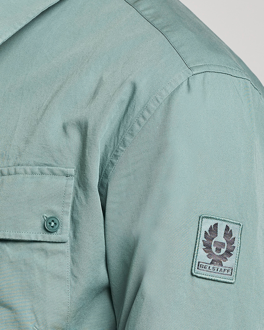 Herren | Hemden | Belstaff | Pitch Cotton Pocket Shirt Steel Green