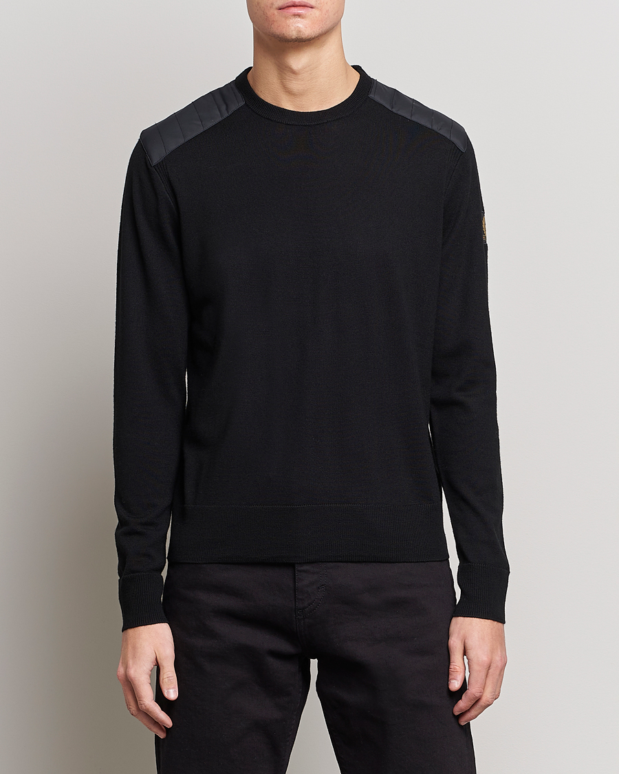 Herren | | Belstaff | Kerrigan Crew Neck Merino Sweatshirt Black