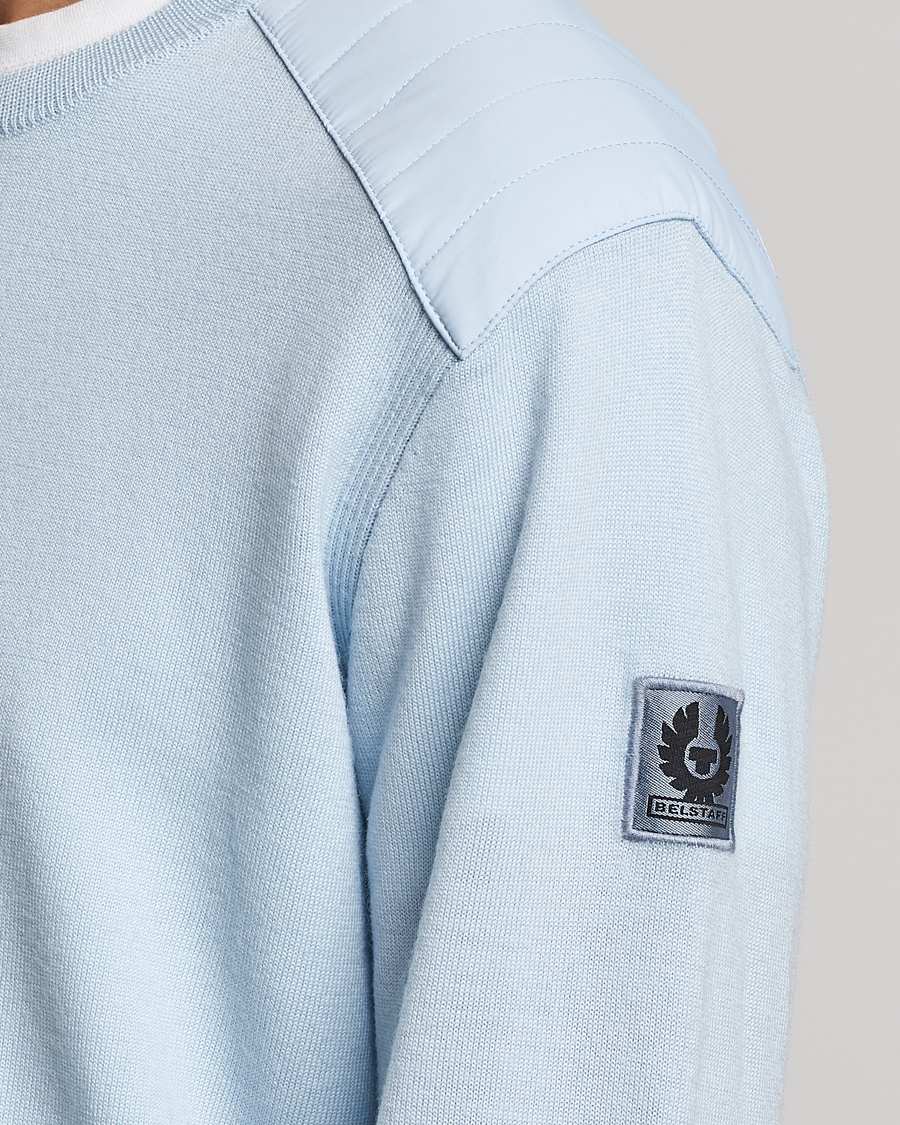 Herren | Pullover | Belstaff | Kerrigan Crew Neck Merino Sweatshirt Sky Blue