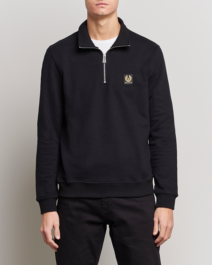 Herren | Kleidung | Belstaff | Signature Half Zip Sweatshirt Black