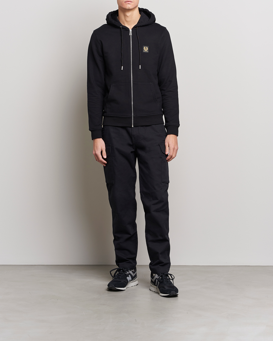 Herren | Pullover | Belstaff | Full Zip Hoodie Black
