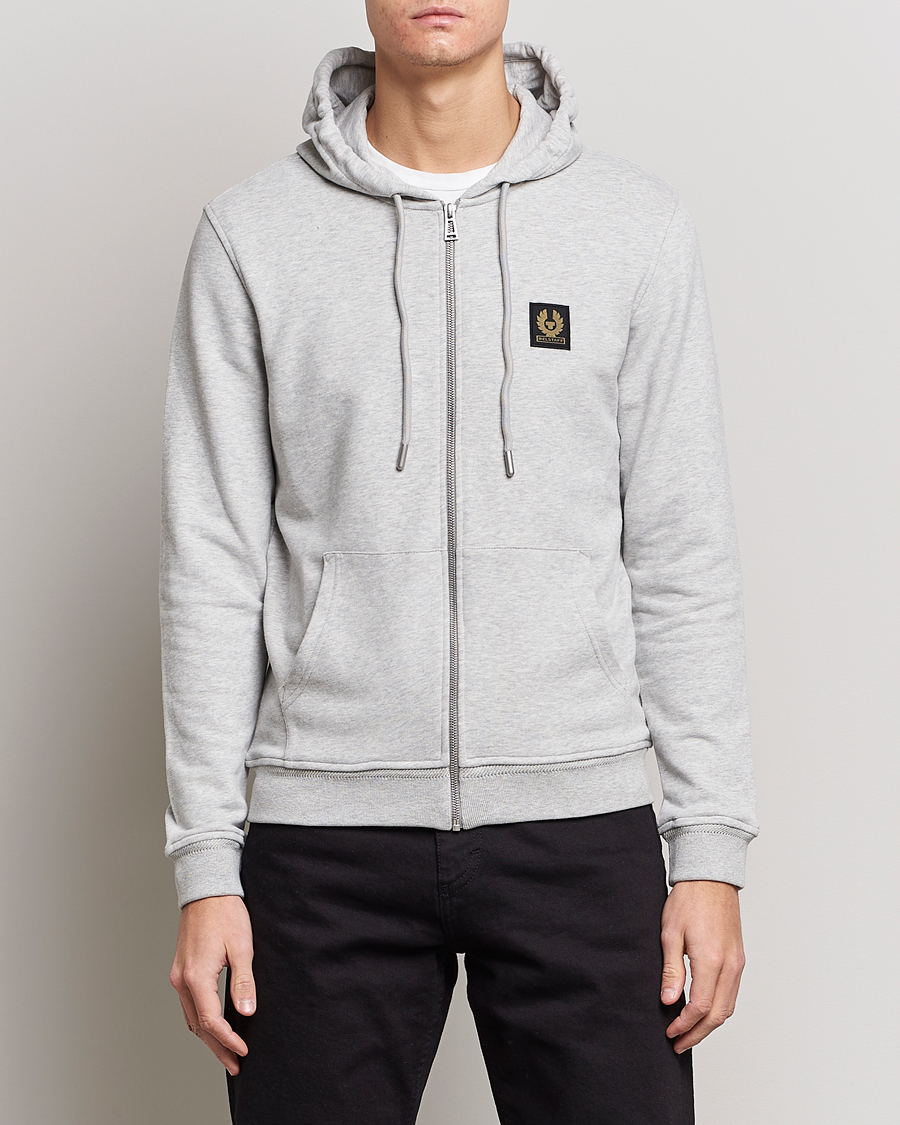 Herren |  | Belstaff | Full Zip Hoodie Old Silver Heather