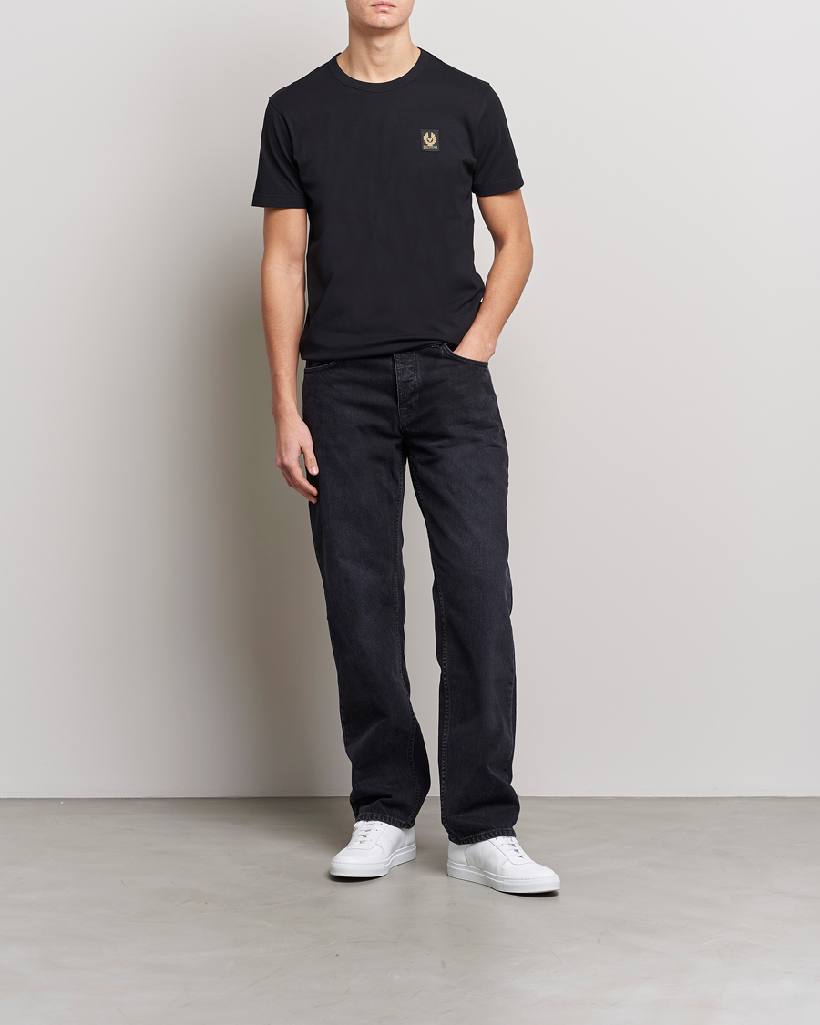 Herren | T-Shirts | Belstaff | Cotton Logo T-Shirt BLACK