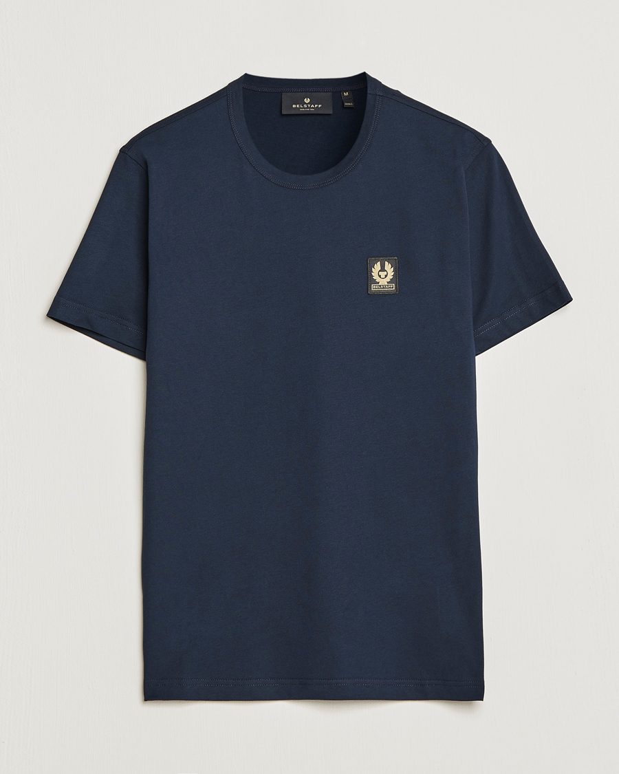 Herren | T-Shirts | Belstaff | Cotton Logo T-Shirt Dark Ink