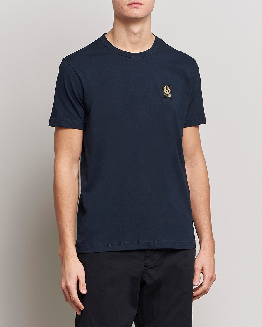 Herren | T-Shirts | Belstaff | Cotton Logo T-Shirt Dark Ink