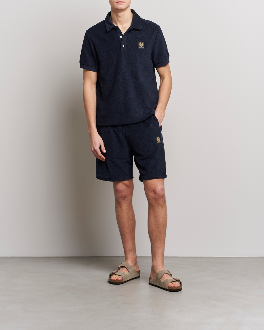 Herren | Poloshirts | Belstaff | Tether Terry Polo Dark Ink