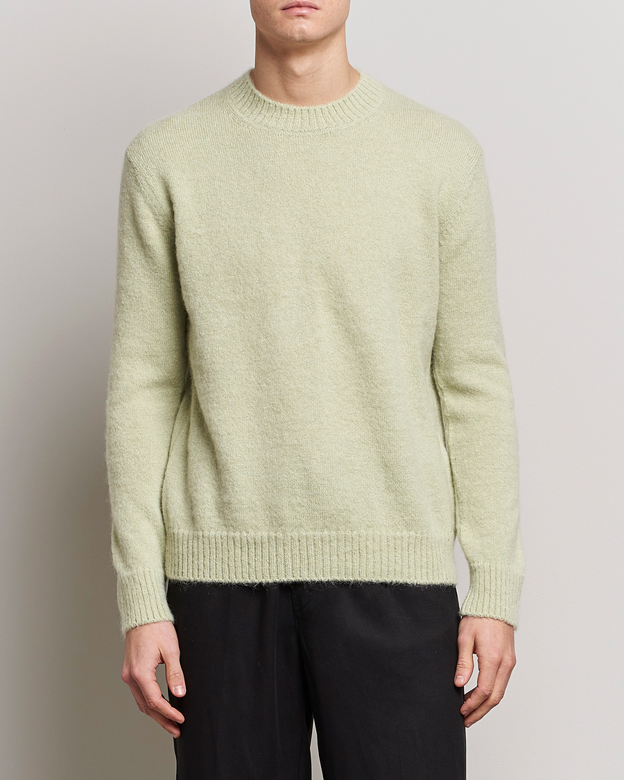 Herren | Lanvin | Lanvin | Brushed Mohair Sweater Sage