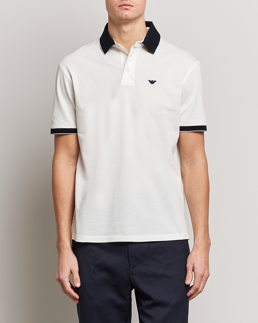 Herren | Emporio Armani | Emporio Armani | Contrast Polo White