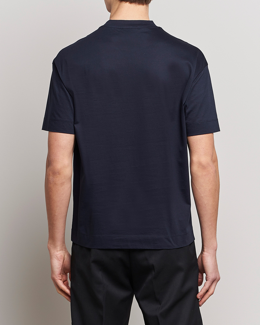 Herren | T-Shirts | Emporio Armani | Cotton T-Shirt Navy