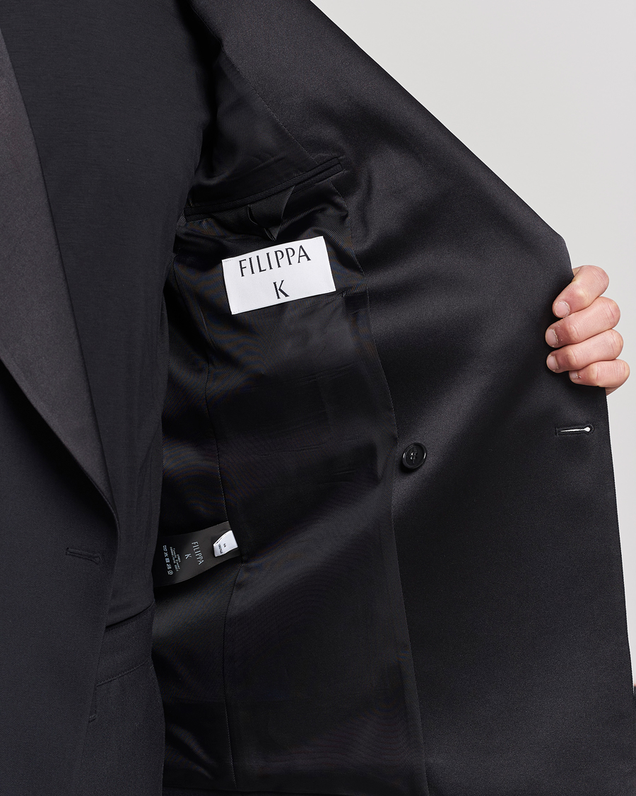 Herren | Sakkos | Filippa K | Tuxedo Blazer Black