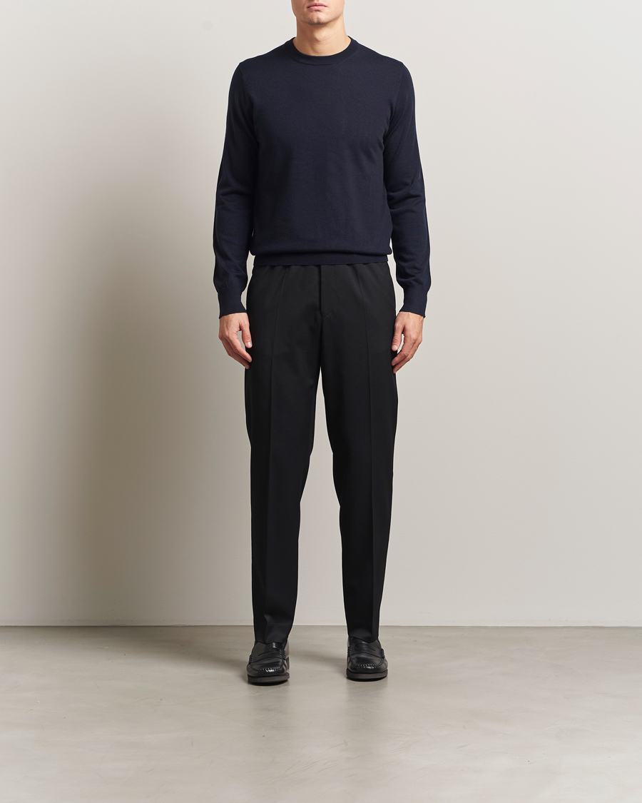 Herren | Hosen | Filippa K | Theo Relaxed Wool Trousers Black