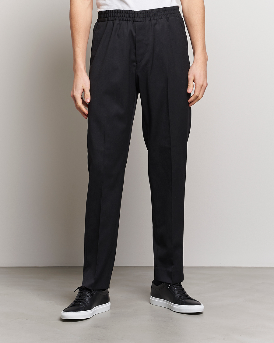 Herren | Filippa K | Filippa K | Relaxed Terry Wool Trousers Black