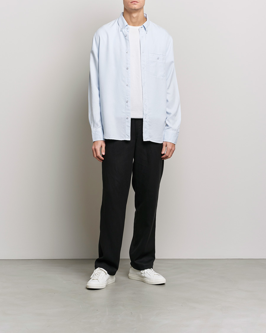 Herren | Hemden | Filippa K | Zachary Lyocell Shirt Ice Blue