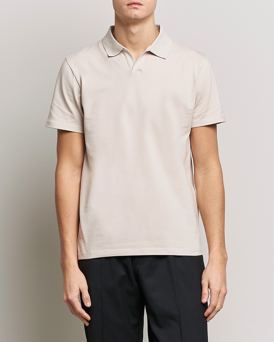 Herren | Poloshirts | Filippa K | Stretch Cotton Polo Tee Sand
