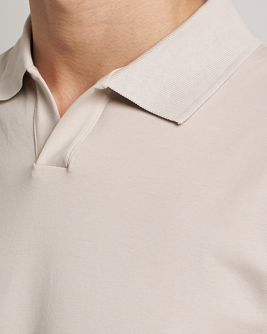 Herren | Poloshirts | Filippa K | Stretch Cotton Polo Tee Sand