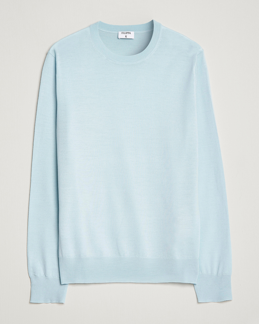 Herren | Pullover | Filippa K | Merino Sweater Aqua